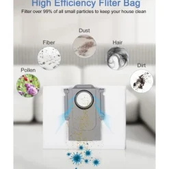 Dammsugare & Tillbehör-10 st dammsugarpåsar tillbehör för Xiaomi Roborock S8+/S8 Pro Ultra S7 MaxV Ultra/S7 Pro Ultra/Q7 robotdammsugare