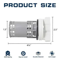 Tvättmaskiner-2 st DC97-16991B Tvättmaskin Avloppspump Filter Tvättmaskinsfilter Ersätter 4000059 AP5800143 PS