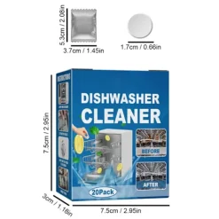 Rengöringsmedel-20 st Diskmaskin Avkalkningstabletter Effektivt Rengöringsmedel Köksgerådsvård