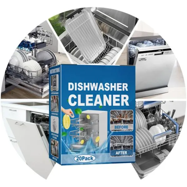 Rengöringsmedel-20 st Diskmaskin Avkalkningstabletter Effektivt Rengöringsmedel Köksgerådsvård
