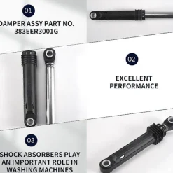 Tvättmaskiner-3 ST 383EER3001G 4901ER2003A Stötdämpare för Tvättmaskin Ersätter Del för LG Tvättmaskin 383EER3001F,