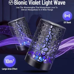 Skadedjur & Insekter-1 st elektrisk myggfångare utomhus USB-kontakt i myggfångare inomhus insektsmyggfälla lila ljus myggdödare L