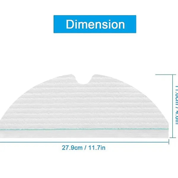 Crowned Dammsugare & Tillbehör-50 st Engångs Moppdukar för S6, S6 Maxv, S6 Pure, e5, E4, S5 Max, S5, E35 och E2 Robotdammsugare