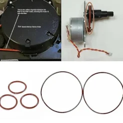 Dammsugare & Tillbehör-3 st ersättnings sidoborste motor O-ring drivrem för Neato Botvac