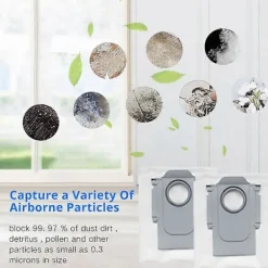 Dammsugare & Tillbehör-10 st Ersättningsdelar Dammpåse för Roborock QV 35A / QR 598 / QR 798 Robotdammsugare Tillbehör