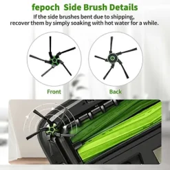 Dammsugare & Tillbehör-15 st Ersättningsdelar Sidoborstar för S9 (9150) S9+ S9 Plus (9550) S-serien AI Robotdammsugare Bru