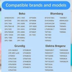 DAO Torktumlare-5 st Ersättningsfilter för torktumlare för //Elektra Bregenz/ Del 2964840100 Torktumlare Reservdelar [DB]