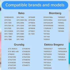 Torktumlare-5 st Ersättningsfilter för torktumlare för //elektra Bregenz/ 2964840100 Torktumlare Reservdelar