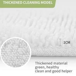 Städmoppar-10 st Ersättningspad för Sladdlös Elektrisk Roterande Mopp Sopmaskin Trådlös Elektrisk Roterande Mopp Ersätt