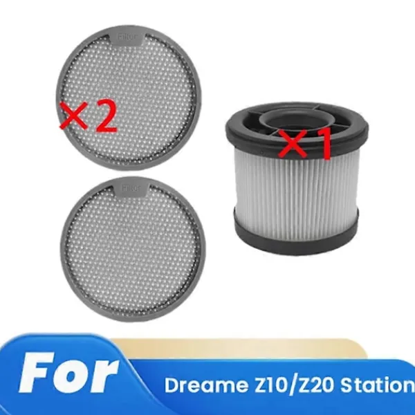 Dammsugare & Tillbehör-3 st Filter och Filterbomull för Dreame Z10 Station Robotdammsugare