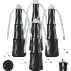 unbranded Skadedjur & Insekter-4 st Fläktar mot Flugor för Bord, Bordsfläkt Utomhus med Krok, Insektsavvisande Infällbara Flugfläktar