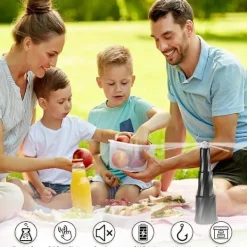 unbranded Skadedjur & Insekter-4 st Fläktar mot Flugor för Bord, Bordsfläkt Utomhus med Krok, Insektsavvisande Infällbara Flugfläktar