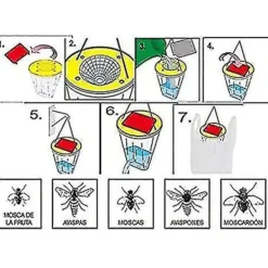 unbranded Skadedjur & Insekter-6 st Flugfälla, röd Topp Flugfångare, utomhus Hängande Flugfälla, fångar och håller upp till 20 000 flugor