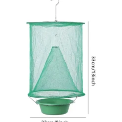 Superp Skadedjur & Insekter-2 st flugfällor insekter, utomhus trädgård hängande hopfällbar återanvändbar flugfälla för trädgårdar gårdar parker restauranger (grön)