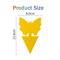 Skadedjur & Insekter-100 st Flygfälla med klister, Gul Insektsfälla för Flugor, Myggor för Inomhus/Utomhusväxter C