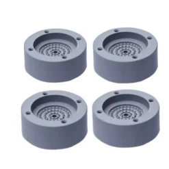 Tvättmaskiner-4 st fötter till tvättmaskin 4-pack Grå