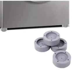 Tvättmaskiner-4 st fötter till tvättmaskin 4-pack Grå
