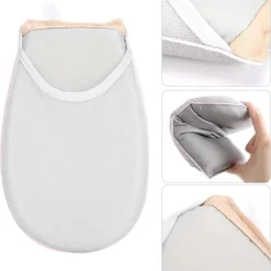 Strykjärn-1 st (Grå) Bärbar Strykjärn Handhållen Non-Stick Strykjärnsöverdrag Strykning