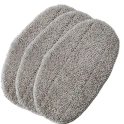 Ångtvättar-3 st grå moppdukar för Leifheit Cleantenso ångrengörare ånga