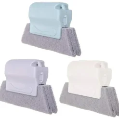 Rengöringsmedel-3 st Groove Rengöringsborste Kreativ Magisk Fönster Dörr Spår C