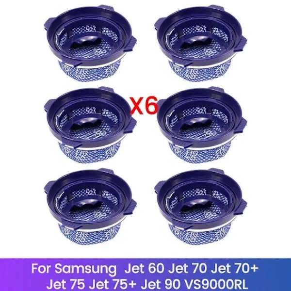 Dammsugare & Tillbehör-6 st HEPA-filter för Samsung sladdlös dammsugare, reservdelar dammfilter enligt bild