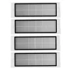 Dammsugare & Tillbehör-4 st HEPA-filter för Xiaomi Roborock S5, S50, S51, S55, S6, MAXV Vit