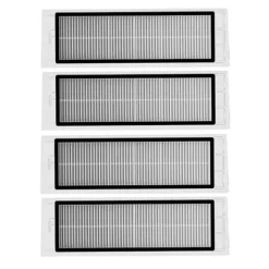 Dammsugare & Tillbehör-4 st HEPA-filter Xiaomi Roborock S5, S50, S51, S55, S6, MAXV Vit