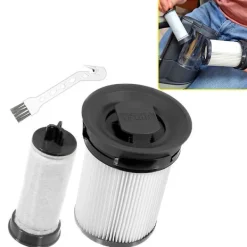 DAO Dammsugare & Tillbehör-2 st HEPA-filterersättningsdelar för Triflex Hx1 sladdlös dammsugartillbehör [DB] White black