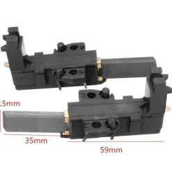 Tvättmaskiner-4 st Kolborstar för tvättmaskinsmotor Whirlpool Candy Ceset