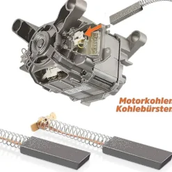 Tvättmaskiner-2 st kolborstar tvättmaskin 12,3 x 4,8 x 35 mm motorkolborstar 39 39s39l serie