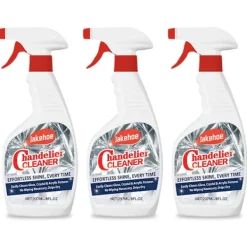 Rengöringsmedel-3 st Kronljuskrona Rengöring Dropptork Spray Kraftfull Kristallrengöring för Kronljuskrona Icke-randig Glasrengöring Vätska