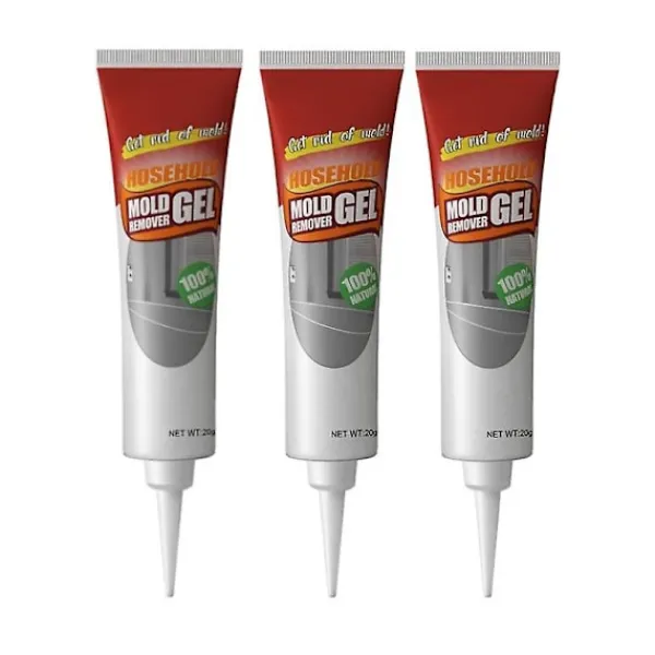 LEIGELE Rengöringsmedel-3 st Mögelborttagningsgel Mögel Magisk Borttagare Hem Vägg Kakelfog Rengöring 20g