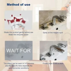 Rengöringsmedel-1-3 st Mögelrengöringsskum, Mögel Deodorant Dekontamineringsspray, Mögelspray med skum