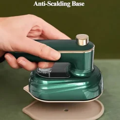 Strykjärn-1 st Mini Ångstrykjärn - Bärbar Strykjärnsmaskin 20s Snabb Uppvärmning Keramisk Strykyta, Våtstrykning för Hemmet och Resor