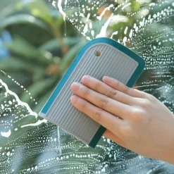 LBSS Fönsterrengöring-2 ST Mini Spegeltorkare Multifunktion Återanvändbar glasfönsterrengöringsborste