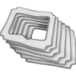 FMYSJ Svampar & Dukar-6 st Moppduk Handduk Dammdduk Rengöringsduk för LIECTROUX YW509 (FMY) Gray