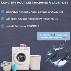 Tvättmaskiner-2 st Motor kol för tvättmaskiner och torktumlare I Kolborstar 4006020152 Set om 2 reservdelar för AEG Privileg Electrolux Quelle I SO