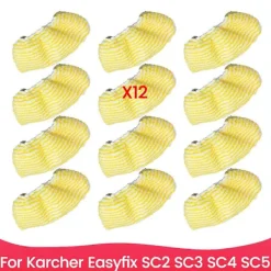 unbranded Dammsugare & Tillbehör-12 st Ångmoppdukar för Kärcher Easyfix SC2 SC3 SC4 SC5 Handhållen Dammsugare Delar Micro As Shown