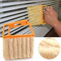 Fönsterrengöring-1 st orange persiennborste - Tvättbar och enkel att använda-FA7-