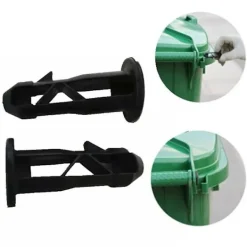 DMstore Soptunnor-1/2 st Plast Hängsel Stift Plugg Länk Papperskorg Lock Fästverktyg För Rullkärra 65mm X 18mm