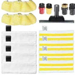 Ångtvättar-12 st S7000 Ångmoppdynor för S7000amz S7000 S7001 S7001tgtseries Ånga & Skrubb Allt-i-ett Hårt Golv Ångmopp