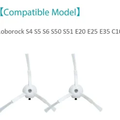 Crowned Dammsugare & Tillbehör-6 st SidoBorstar Ersättning för S6 S6 Pure S5 S5 Max S4 E4 E20 E25 E35 C10 S50 S51 Robotdammsugare