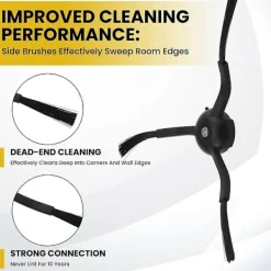 Dammsugare & Tillbehör-4 st Sidoborstar Ersättning för Roborock S8 Pro Ultra, S7 Max Ultra, Qrevo, Qrevo Slim, Series Pa