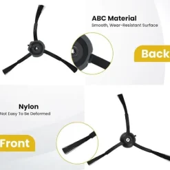 Dammsugare & Tillbehör-4 st Sidoborstar Ersättning för Roborock S8 Pro Ultra, S7 Max Ultra, Qrevo, Qrevo Slim, Series Pa