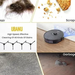 Dammsugare & Tillbehör-4 st Sidoborstar Ersättning för Roborock S8 Pro Ultra, S7 Max Ultra, Qrevo, Qrevo Slim, Series Pa