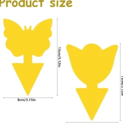 ShineX Skadedjur & Insekter-100 st självhäftande flugfällor insektfälla