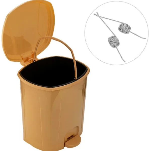 Soptunnor-2 st Skräpkorg Lock Fjäder Små Fjädrar Ersättningslock Fjäder Skräpkorg Torsionsfjäder Ersättningsfjäder Kompatibel med Reparation 3.30X0.60X0.30CM | Fyndiq