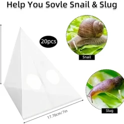 Skadedjur & Insekter-20 st Snigelfällor för Trädgård, Snigelfälla, Engångs Snigelfällor, Inget Gift eller Pellets Säker för Husdjur och Barn Vänligt Avvisande Medel