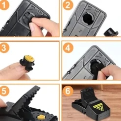 Skadedjur & Insekter-10 st återanvändbara musfällor med betesbehållare