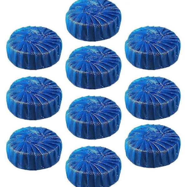 Rengöringsmedel-10 st Toalettblock Blå Badrum Toalett Tank Rengörare